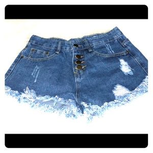 Blue jean cut offs